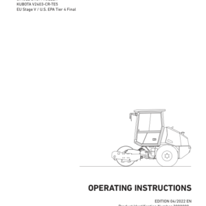 Ammann ARS 30 Soil Compactor Operation and Parts Manual