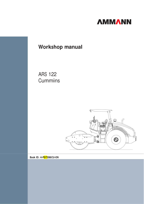 Ammann ARS 122 Soil Compactor Service Repair Manual