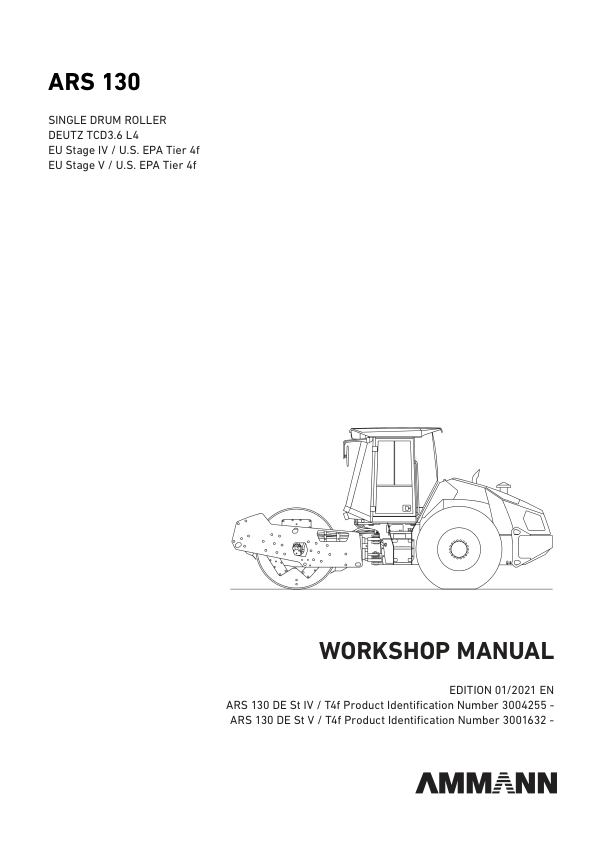 Ammann ARS 130 Soil Compactor Service Repair Manual Ammann ARS 130 Soil Compactor Service Repair Manual