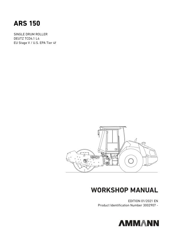 Ammann ARS 150 Soil Compactor Service Repair Manual