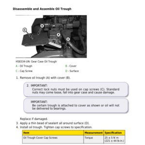 John Deere W540, W550, W560, W660, T550, T560, T660, T670, C670 Combine Service Repair Manual - Image 6
