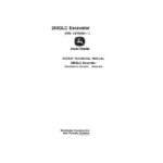 John Deere 250GLC Excavator Technical Repair Manual (SN C611620 and up) - Image 2