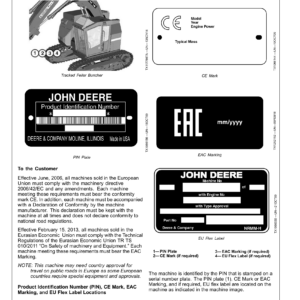 John Deere 859M Tracked Feller Bunchers (Closed-Loop Hydraulic) Technical Repair Manual (SN C409163 & D409163 and up) - Image 3