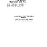 John Deere 544 G-Tier (Gen A - 4WD) Loader Technical Repair Manual (PIN 1YN544GA - LA00001 & DA00001 and up) - Image 1