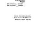 John Deere 544 G-Tier (Gen A - 4WD) Loader Technical Repair Manual (PIN 1YN544GA - LA00001 & DA00001 and up) - Image 2