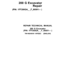 John Deere 200 G-Tier (Gen A) Excavator Technical Repair Manual (SN F_00001 and up) - Image 2