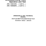 John Deere 410 P, 460 P Articulated Dump Truck Technical Repair Manual (SN F_06113 and Up) - Image 1