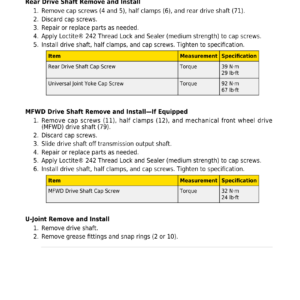 John Deere 410 P Backhoe Loader Technical Repair Manual (SN CX02265 and Up) - Image 3