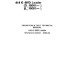 John Deere 444 G (4WD) Loader Technical Repair Manual (SN D__00001 & L__00001 and up) - Image 1