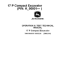John Deere 17 P Excavator Technical Repair Manual (SN K_00001 and up) - Image 1