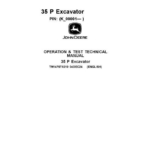 John Deere 35 P Excavator Technical Repair Manual (SN K_00001 and up) - Image 1