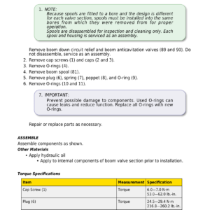 John Deere 17 P Excavator Technical Repair Manual (SN K_00001 and up) - Image 4