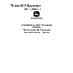 John Deere 75 P, 85 P Excavator Technical Repair Manual (SN J_00001 and up) - Image 1