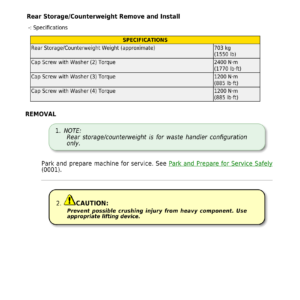 John Deere 850 P Crawler Dozer Technical Repair Manual (SN FX11340 and up) - Image 5