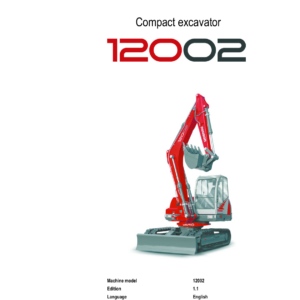 Wacker Neuson 12002 Excavator Service Repair Manual