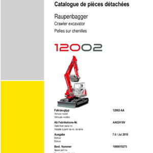 Wacker Neuson 12002 Excavator Service Repair Manual - Image 4
