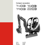 Wacker Neuson 1403, 1503, 1903, 2203 (SN starting with AD) Excavator Service Repair Manual - Image 3