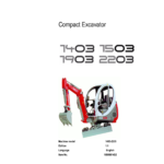 Wacker Neuson 1403, 1503, 1903, 2203 (SN starting with AE) Excavator Service Repair Manual - Image 1