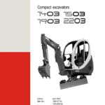Wacker Neuson 1403, 1503, 1903, 2203 (SN starting with AE) Excavator Service Repair Manual - Image 3