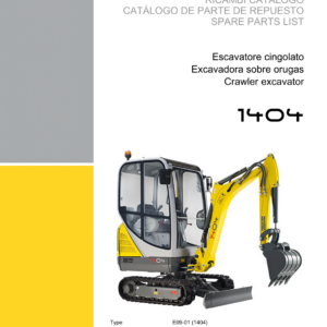 Wacker Neuson 1404 Excavator Service Repair Manual - Image 4
