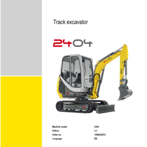 Wacker Neuson 2404 Excavator Service Repair Manual - Image 4