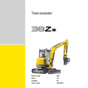 Wacker Neuson 38Z3 Excavator Service Repair Manual - Image 4