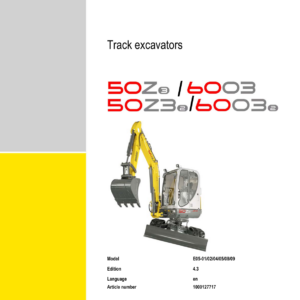 Wacker Neuson 6003 Excavator Service Repair Manual - Image 4
