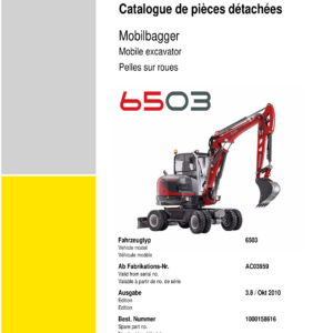 Wacker Neuson 6503 Excavator Service Repair Manual - Image 3