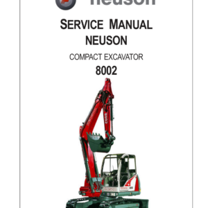 Wacker Neuson 8002 Excavator Service Repair Manual - Image 1