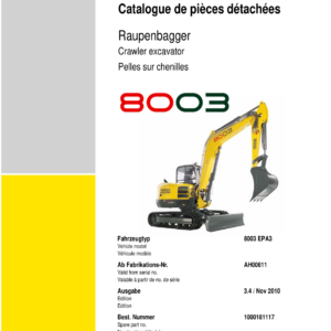 Wacker Neuson 8003 Excavator Service Repair Manual - Image 3