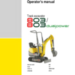 Wacker Neuson 803, 803 dualpower Excavator Service Repair Manual - Image 2