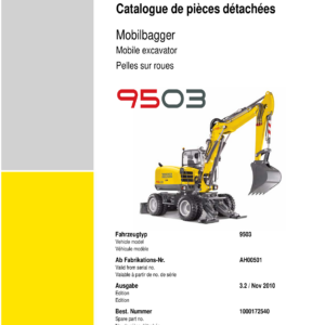 Wacker Neuson 9503 Excavator Service Repair Manual - Image 3