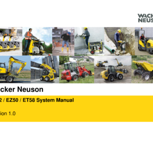 Wacker Neuson ET42, EZ50, ET58 Excavator Service Repair Manual - Image 4