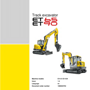 Wacker Neuson ET65, ET90 Excavator Service Repair Manual - Image 1