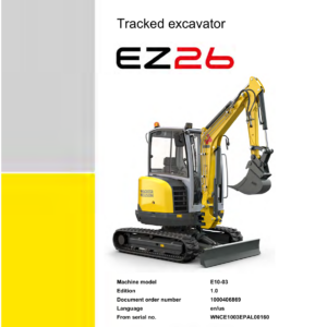 Wacker Neuson EZ26 Excavator Service Repair Manual - Image 2