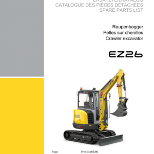 Wacker Neuson EZ26 Excavator Service Repair Manual - Image 3