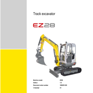 Wacker Neuson EZ28 Excavator Service Repair Manual - Image 1