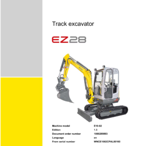 Wacker Neuson EZ28 Excavator Service Repair Manual - Image 2