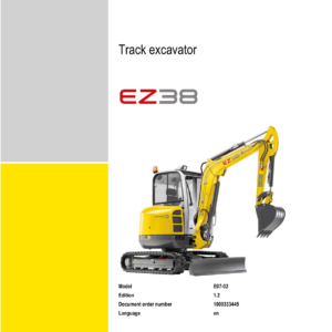 Wacker Neuson EZ38 Excavator Service Repair Manual - Image 1