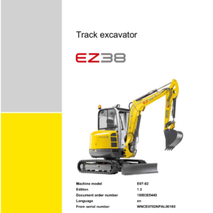 Wacker Neuson EZ38 Excavator Service Repair Manual - Image 4