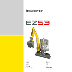 Wacker Neuson EZ53 Excavator Service Repair Manual - Image 1
