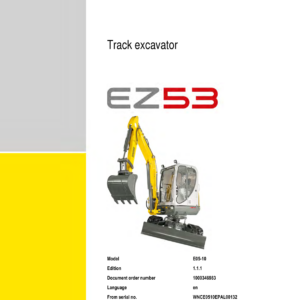 Wacker Neuson EZ53 Excavator Service Repair Manual - Image 2