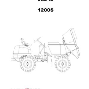 Wacker Neuson 1200-2002, 1200S-2002D Dumper Operators and Parts Catalog Manual
