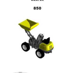 Wacker Neuson 850 Dumper Operators and Parts Catalog Manual - Image 1