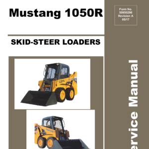 Gehl R105 and Mustang 1050R Skid Steer Loader Service Repair Manual
