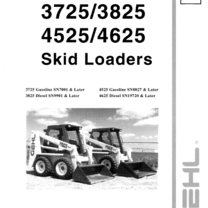 Gehl SL4525 Skid Steer Loader Operators and Parts Manual - Image 1