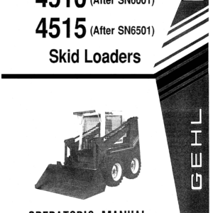 Gehl SL4510, SL4610, SL4515 Skid Steer Loader Service Repair Manual - Image 2