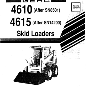 Gehl SL4615 Skid Steer Loader Operators and Parts Manual - Image 1