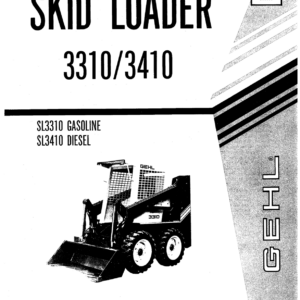 Gehl SL3310, SL3410 Skid Steer Loader Operators and Parts Manual - Image 2