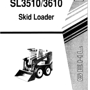 Gehl SL3510, SL3610 Skid Steer Loader Operators and Parts Manual - Image 2